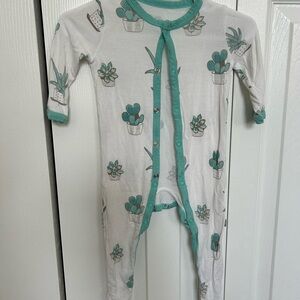 Kyte BABY Teal Succulent Footie